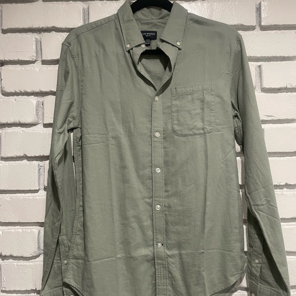 XS Slim Fit Club Monaco Button Down Shirt